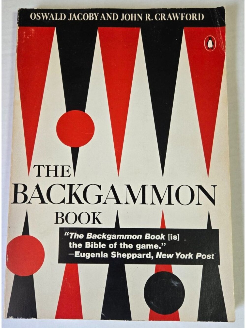 The Backgammon Book 1979 Paperback Edition 10 Inches by 7 Inches
